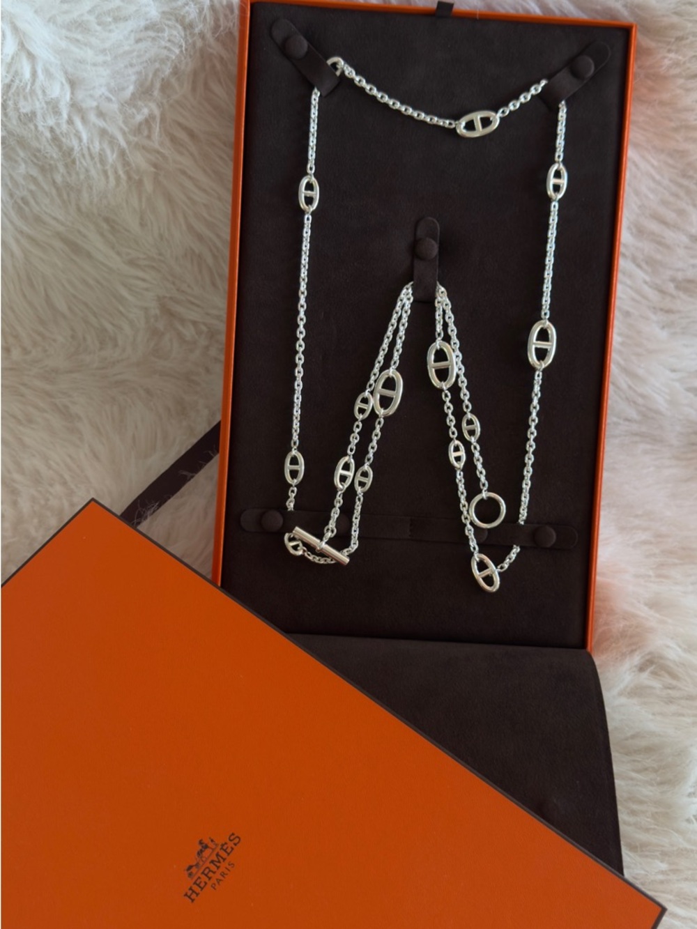 Hermes Silver farandole 120 like new (2400)